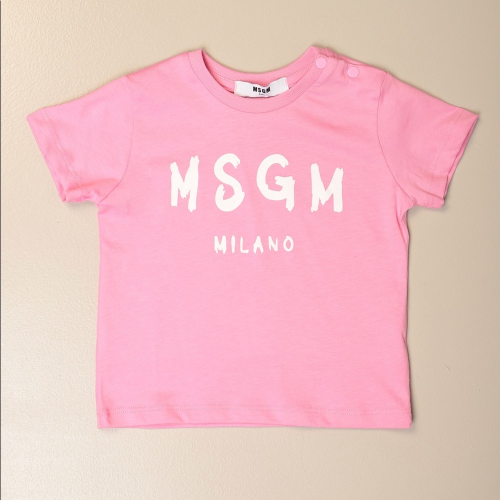 🆕 MSGM Kids Logo Print Cotton T-Shirt